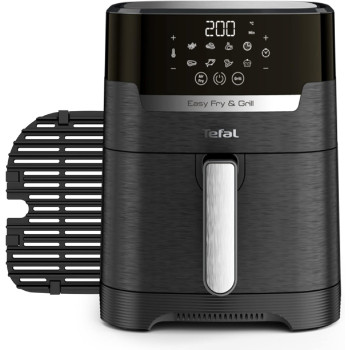 Tefal EasyFry Precision 2-In-1 Digital Air Fryer And Grill, 4.2L, 1550W, 240V, Black - EY505827