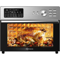 Dxmocos 30L Air Fryer Toaster Oven,Stainless Steel Air Fryer Rotisserie Combo,21 in 1 Countertop Ovens, Innovative 360 Air Frying Technology,Large Air Fryers Oven