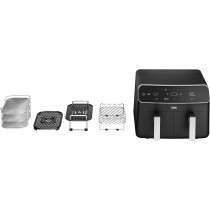 Beko Air Fryer 8.5L Capacity (4.25 + 4.25), 2400W, 230V - FRL5388B