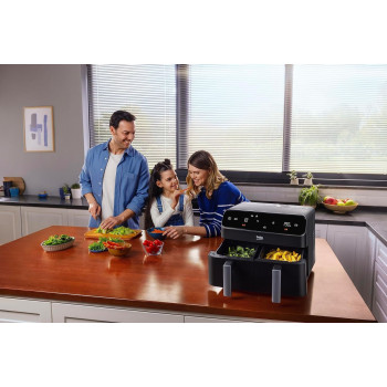 Beko Air Fryer 8.5L Capacity (4.25 + 4.25), 2400W, 230V - FRL5388B