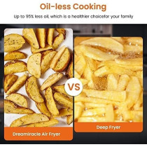 6L Air Fryer Cooker Oil Less,1400W Classic Timer and Temperature Control Hot Air fryer, Nonstick Basket, Auto Shutoff Air Fryer, Min 1 Year Manufacturer Warranty 