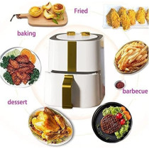 6L Air Fryer Cooker Oil Less,1400W Classic Timer and Temperature Control Hot Air fryer, Nonstick Basket, Auto Shutoff Air Fryer, Min 1 Year Manufacturer Warranty 