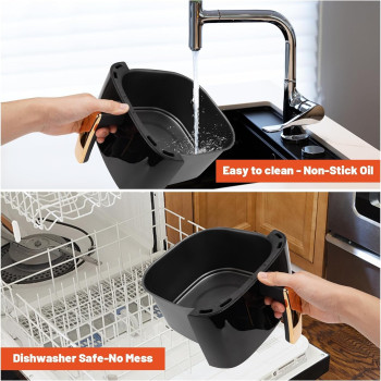 Xoopla Air Fryer, Smart Air Fryer 1500W Powerful Electric Air Fryers 360 Hot Air Convection Technology Quick, Meals, Technology, 5 Preset & High Auto Shut off