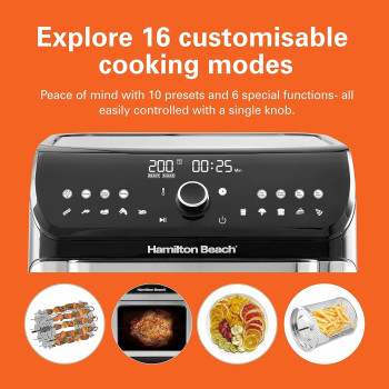 Hamilton Beach 12L Digital Air Fryer Oven, 220V, 1500W - AF1212-ME