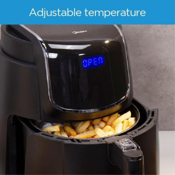 Midea 4.7L XL Digital Air Fryer 1500W with Dual Cyclone Rapid Hot Technology for Frying - MFCN40D2
