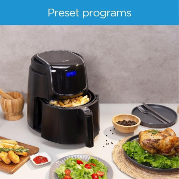 Midea 4.7L XL Digital Air Fryer 1500W with Dual Cyclone Rapid Hot Technology for Frying - MFCN40D2