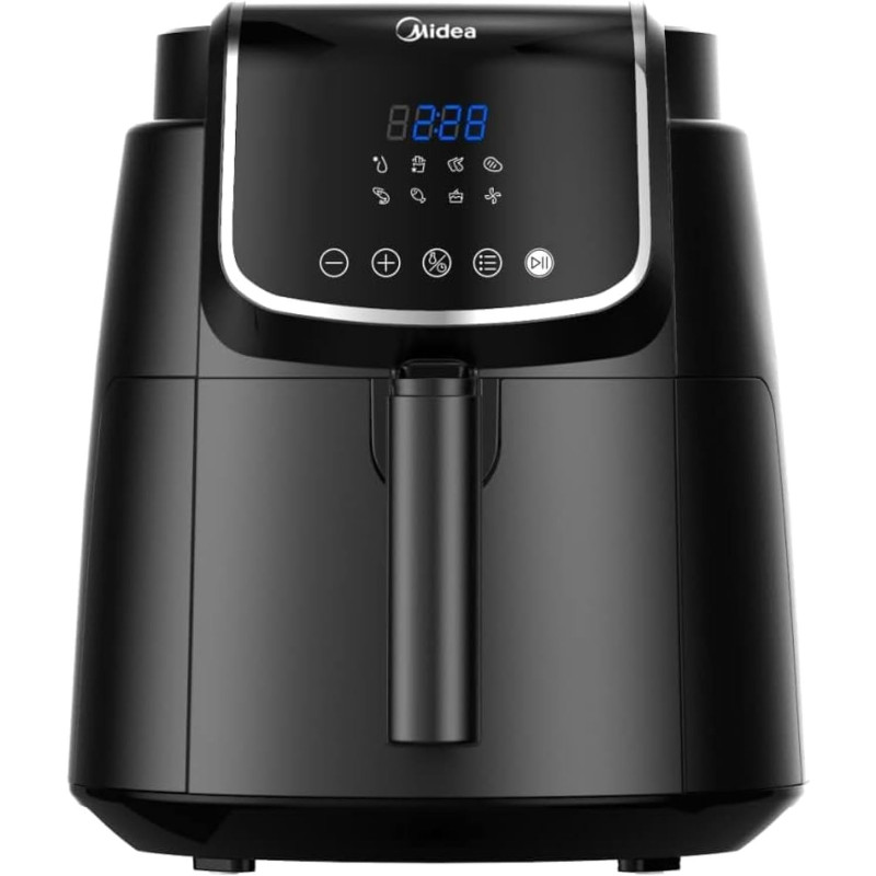 Midea 4.7L XL Digital Air Fryer 1500W with Dual Cyclone Rapid Hot Technology for Frying - MFCN40D2