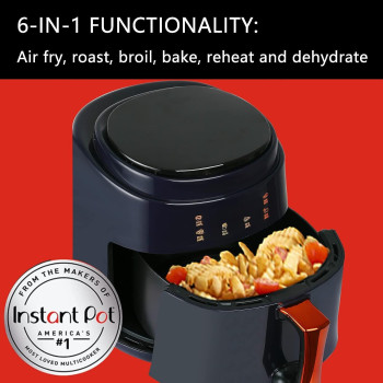 TDOO Air Fryer 8L, Safe Air Fryer With Digital Control Panel, Rapid Hot Air Circulation Technology for Frying, Grilling, Broiling, Roasting - Royal Blue