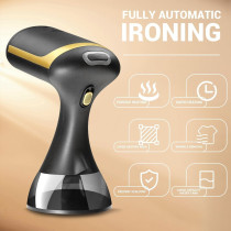 NIBEMINENT Clothes Steamer, 15S Fast-Heat 1500W Garment Steamer, Handheld Steamer 2 Steam Settings, Portable Steamer With 350ML Detachable Water Tank & 2M Line & Steamer Special Gloves