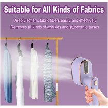 Mini Steam Iron for Clothes, 180 Rotating Handheld Steam Iron, Portable Steamer Travel Iron, Micro Steam Iron Mini Handheld Garment Steamer Support Dry (Purple)