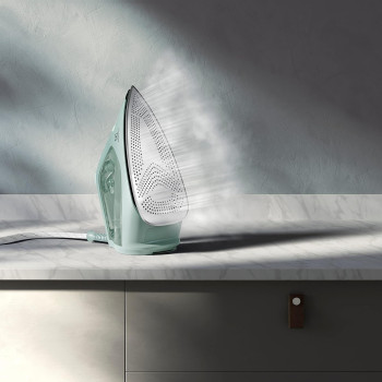 ELECTROLUX Steam Iron 2300W Max Power, Portable Clothing Iron, Ceramic Soleplate, Auto Shut Off, 1 Year Warranty, Linen Green, E7SI1-82LG