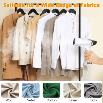 Portable Handheld Garment Steamer, Yakiter 1000W Fast-Heat in 10 Second Steamer Steam Irons, Foldable Mini Ironing Machine for Different Types of Fabrics, Best for Travel and Home, White