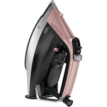 Beko Steam Iron, 3000W, 270G/Min, 350ML, Soft Glide, Vertical Ironing, Auto-Shut, Pink - SIM8130P