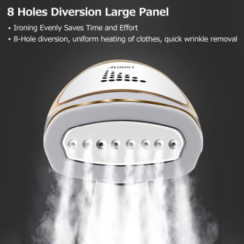 Portable Handheld Garment and Fabric Steamer 1600 Watts,40-Second Fast Heat-up, Auto-Off, Large Detachable Water Tank, with Lint Brush, and Steam Nozzle