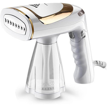 Portable Handheld Garment and Fabric Steamer 1600 Watts,40-Second Fast Heat-up, Auto-Off, Large Detachable Water Tank, with Lint Brush, and Steam Nozzle