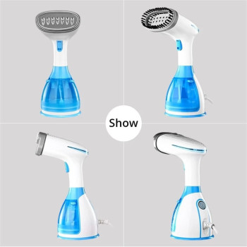 Gonice Steamer for Clothes, Blue Handheld Garment Steamer, 1200W Mini Travel Steamer, Portable Fabric Steam Iron Auto Shut Off & Leak Proof for Travel and Home Use