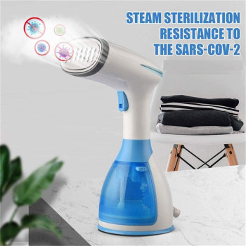 Gonice Steamer for Clothes, Blue Handheld Garment Steamer, 1200W Mini Travel Steamer, Portable Fabric Steam Iron Auto Shut Off & Leak Proof for Travel and Home Use
