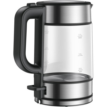 Xiaomi Electric Glass Kettle 1.7L, 2200W, Black, Transparent - BHR7423EU