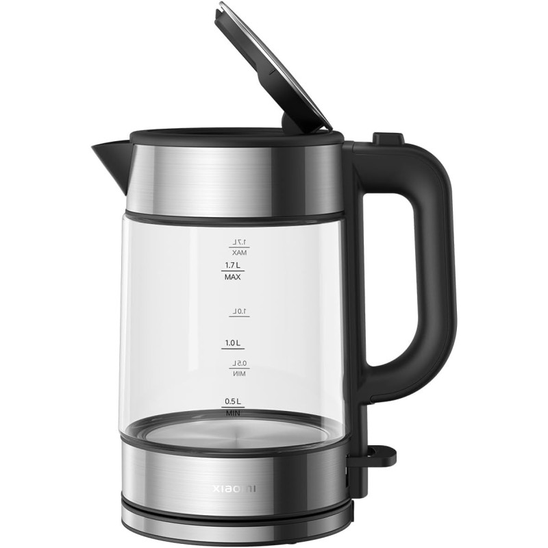 Xiaomi Electric Glass Kettle 1.7L, 2200W, Black, Transparent - BHR7423EU