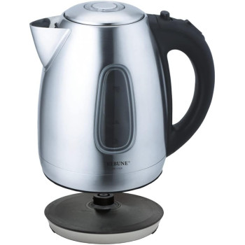 REBUNE Electric Kettle Stainless Steel Fast for Tea and Coffee, 1.7L, 2200W, Silver, RE-1-025