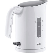  Braun PurEase Kettle, 1L, 2200W, 3-Way protection, Rapid boil system 45sec  Electric Kettle, White - WK3000WH