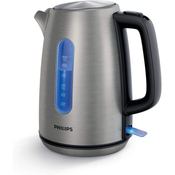 Philips Stainless Steel Electric Kettle, 1.7L, 2200W, Silver - HD9357