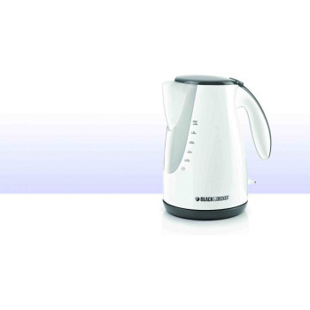Black & Decker Cordless Stainless Steel Electric Kettle, 1.7L, White,  JC72-B5