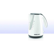 Black & Decker Cordless Stainless Steel Electric Kettle, 1.7L, White,  JC72-B5