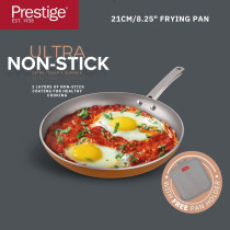 Prestige Ultra 21 Cm/8.25 Inch Frypan With Pan Holder PR22606
