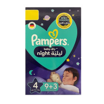 Pampers Baby-Dry Night Pants Diapers Size 4 9-14 Kg 