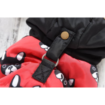 Hong Pet Dogface Printed Jacket Xl - Red - Petsclub