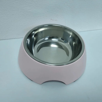 Melamine Stainless Steel Bowl With Anti- Slip Circle On The Bottom ,Volume:160 Ml, Size:12*12*4.5 Cm - Petsclub
