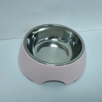 Melamine Stainless Steel Bowl With Anti- Slip Circle On The Bottom ,Volume:160 Ml, Size:12*12*4.5 Cm - Petsclub