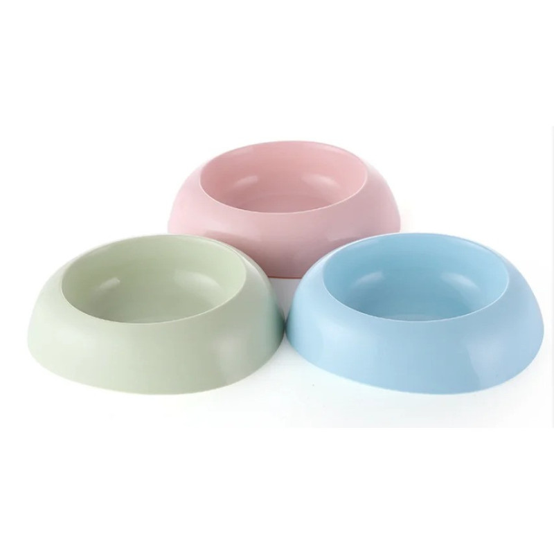 Pets Club Egg Shape Single Bowl-64 Ml - 20*17*4.5 Cm - Pink - Petsclub