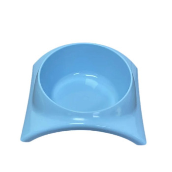 Pet Feedrer With Non Slip Rubber Bottom-Blue- 19.5*16.8*5Cm - Petsclub