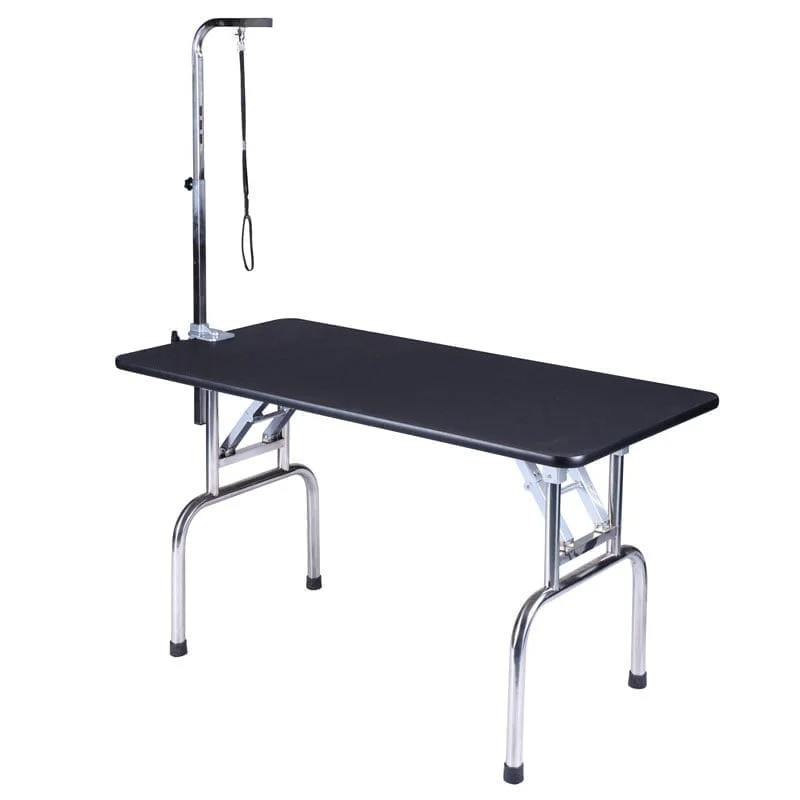 Shernbao Folding Grooming Table With Stainless Steel Legs (S) 75*47*82Cm - With Accessory Basket
