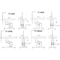 Shernbao Hydraulic Lifting Adjustable Grooming Table - Size- 98 X 65 X 51.5-101Cm