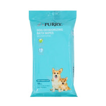 Purry Dog Wipes With Baby Powder Scent - 50 Ct x 5 pack