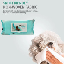 Purry Deodorizing Bath Wipes For Dog With Mango Scent (100 Ct)-18*20Cm x 4 pack