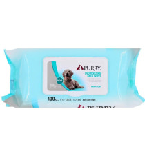 Purry Deodorizing Bath Wipes For Dog With Mango Scent (100 Ct)-18*20Cm x 4 pack