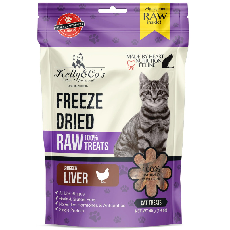 Kelly & COS Single Ingredient Freeze-Dried Chicken Liver For Cat - 40G