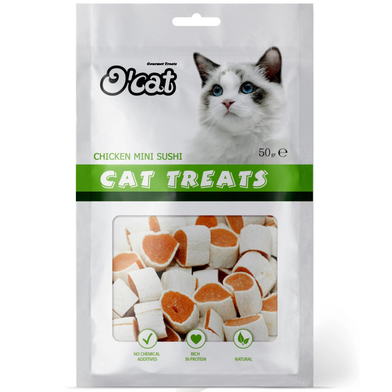Oâ€™Cat Chicken Mini Sushi-50 G