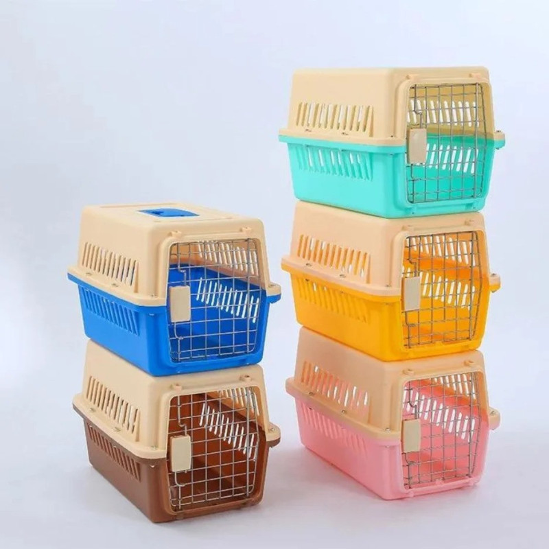 Woofy Metal Door Pet Carrier - (Mixed Colors)