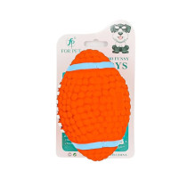 For Pet Latex Rugby Ball Squeaker Dog Toy - 14*8*8Cm