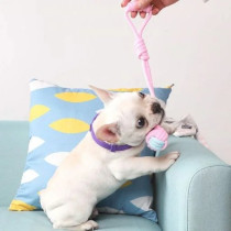 Pets Club Knot Rope Ball Dog Toy Pink