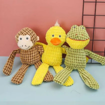 For Pet Plush Squeaky Flannel Animal Toy
