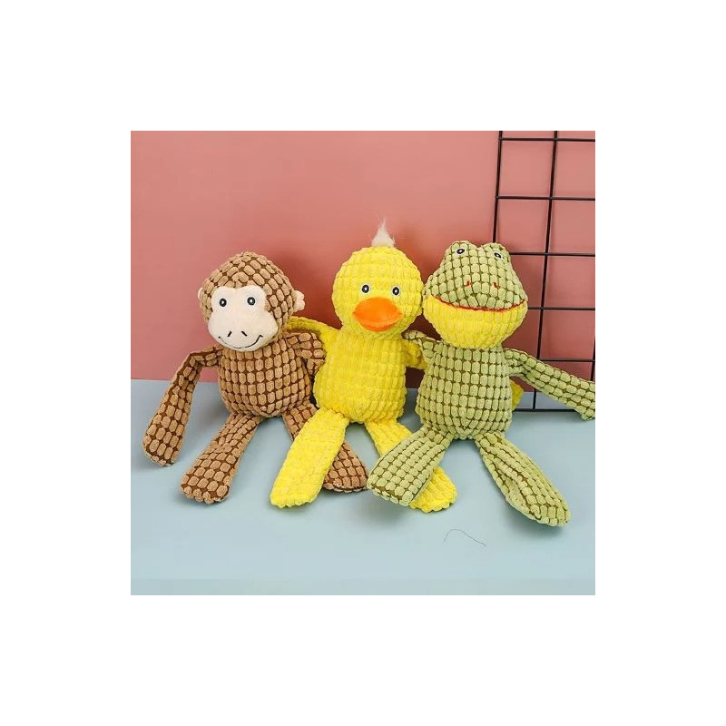 For Pet Plush Squeaky Flannel Animal Toy