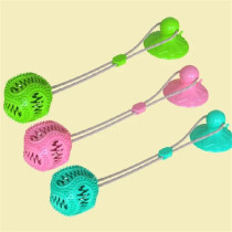 For Pet Rope Silicon Ball Pull Toy For Dogs With Suction Cup ,Size: 48*8*8Cm