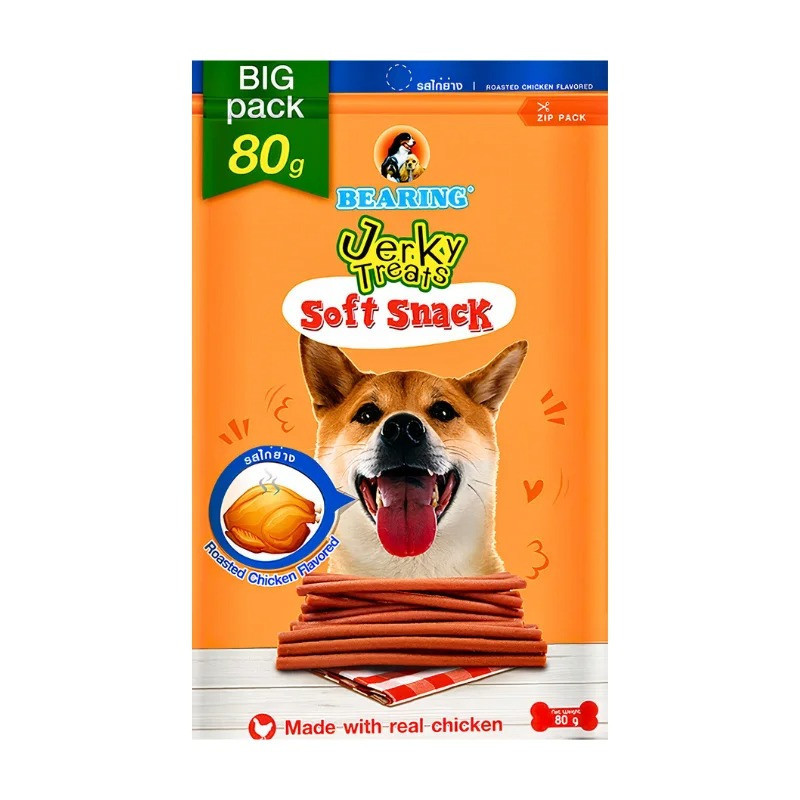 Bearing Jerky Treats Sticks Roasted Chicken Flavor-80 Gm x 5 pack
