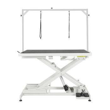 Shernbao Super Low-Low Electric Pet Grooming Table Plus Version With Electrical Outlet (Ft-808P) Size : 127.5 X 65 Cm X 28.8-101.8 Cm (H)